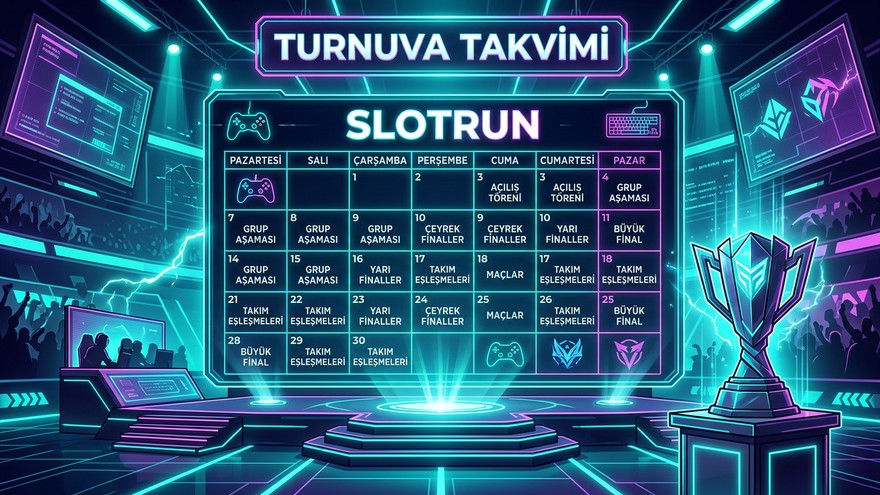 Slotrun turnuva ve etkinlik takvimi görseli