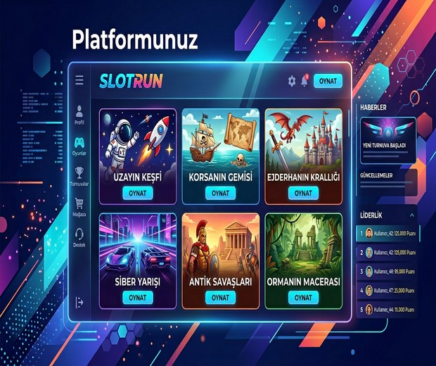 Slotrun Resmi Platform Ana Ekran Görseli